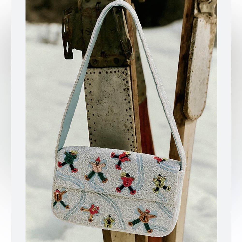 NWT Anthropologie The Fiona Beaded Bag: Winter Icon Edition - Picture 3 of 16